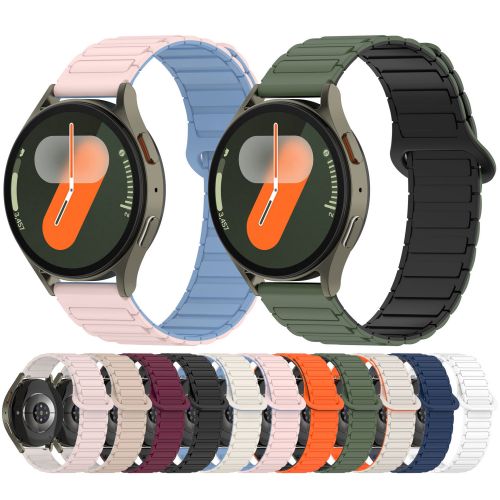 Magnetic Silicone Strap For Samsung Galaxy Watch 7 FE Watch 5 6 Magnetic Band （GJB-968）