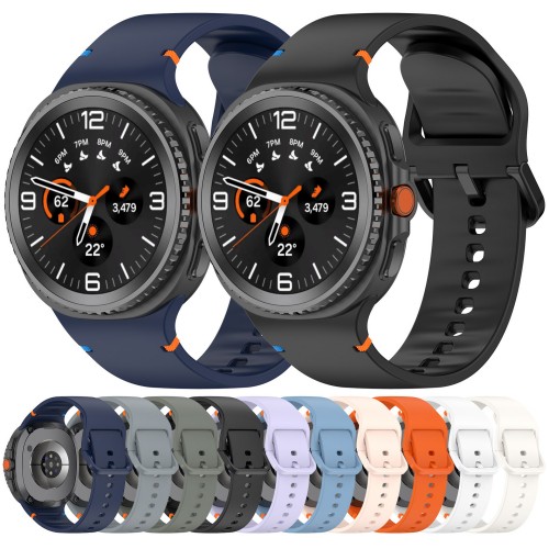 Samsung Galaxy Watch 8 Official Style Flat-Stitched Silicone Band