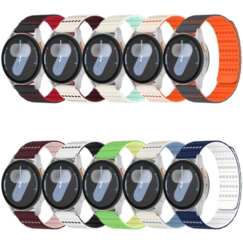 Dual-Color Magnetic Silicone Band for Samsung Galaxy Watch 7（GJB-1412）