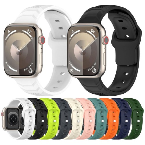 Textured Silicone Band for Apple Watch （GJB-1438）