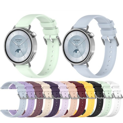 Silicone Sport Watch Band for Xiaomi Watch S4 41mm Replacement Strap（GJB-1484）