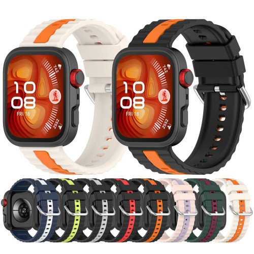 Vertical Stripe Two Tone Wave Strap for Huawei Fit3 Fit4 Pro（GJB-1479）